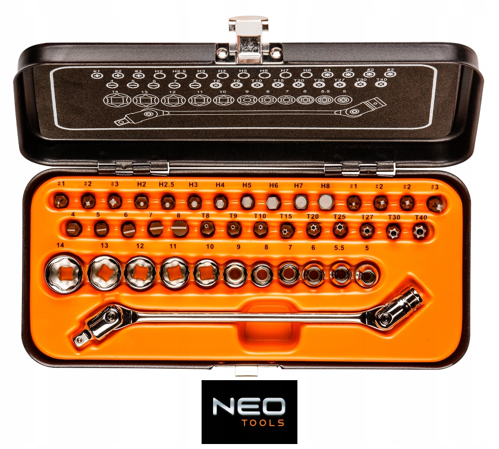 

Neo Klucze Nasadowe 1/4", Zestaw 41SZT 08-603