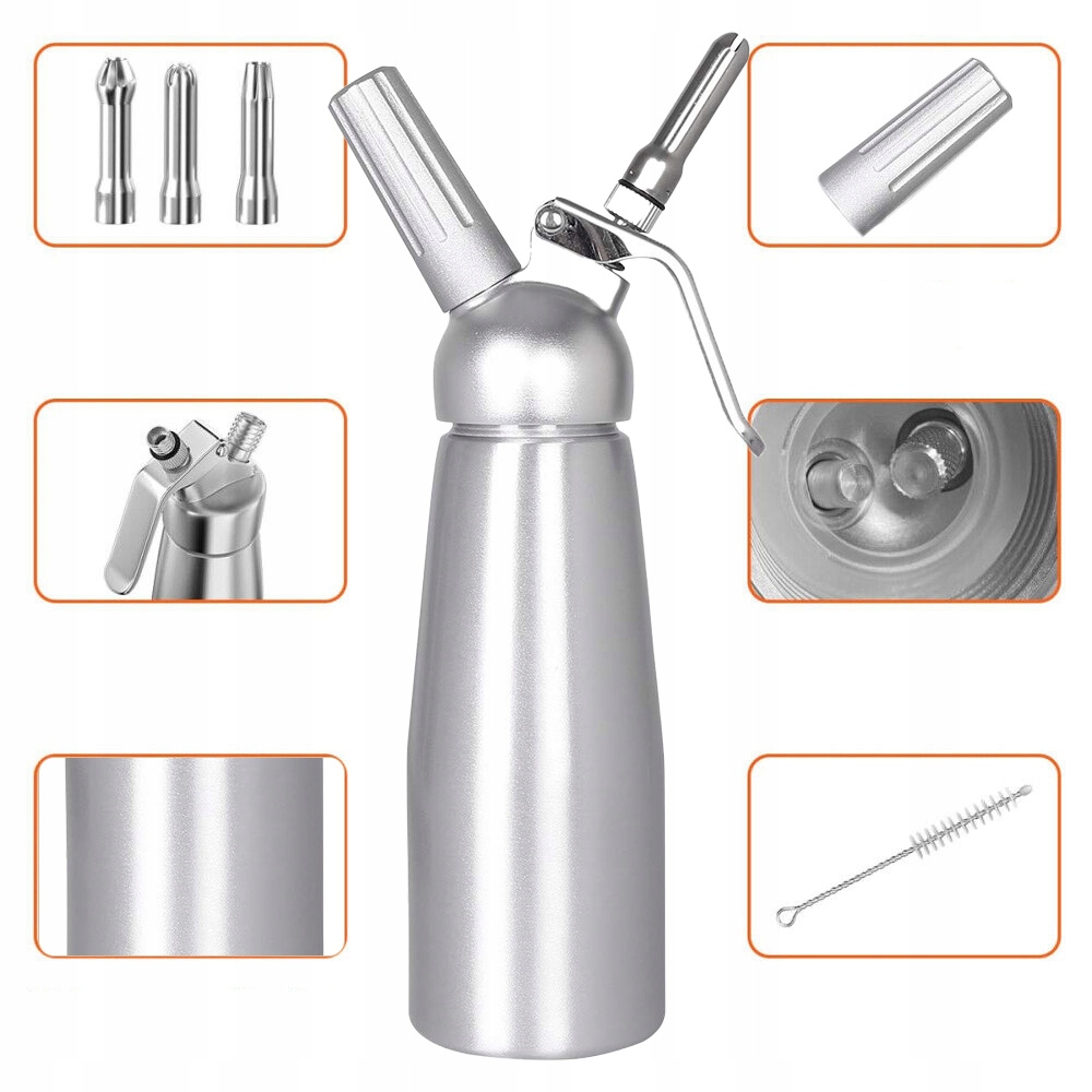 Sifon Na Šlehačku Objem 0,5 L Nerezová ocel