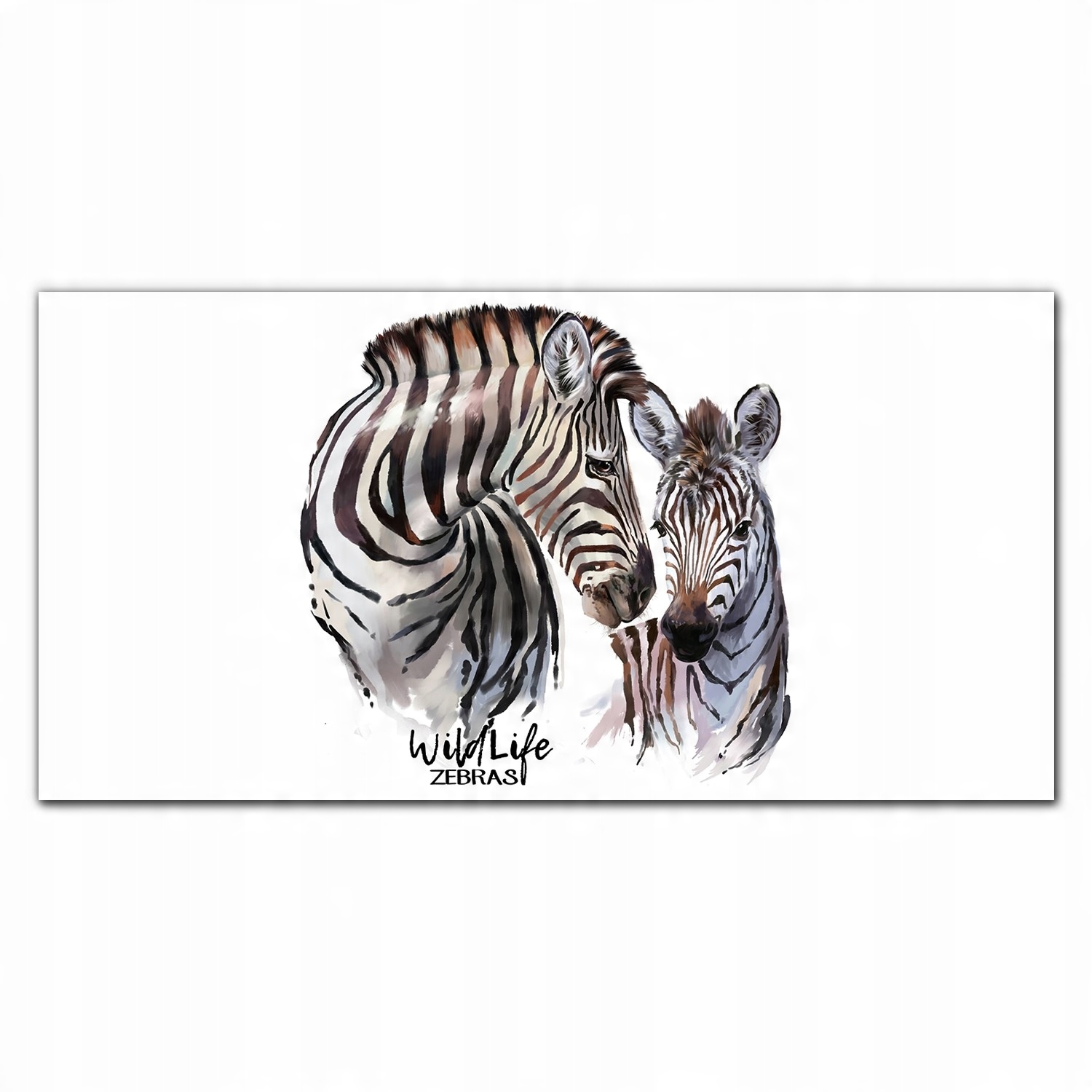 

Fotoobraz z nadrukiem 120x60 Zebra zwierzęce paski