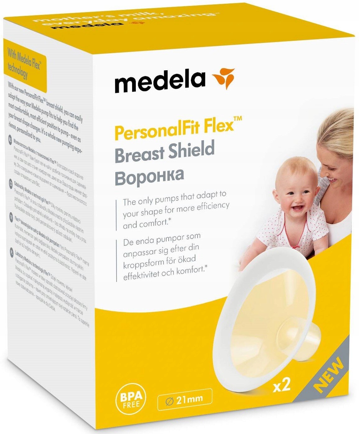 Medela téterelles personalfit flex 21mm MEDELA Pas Cher 