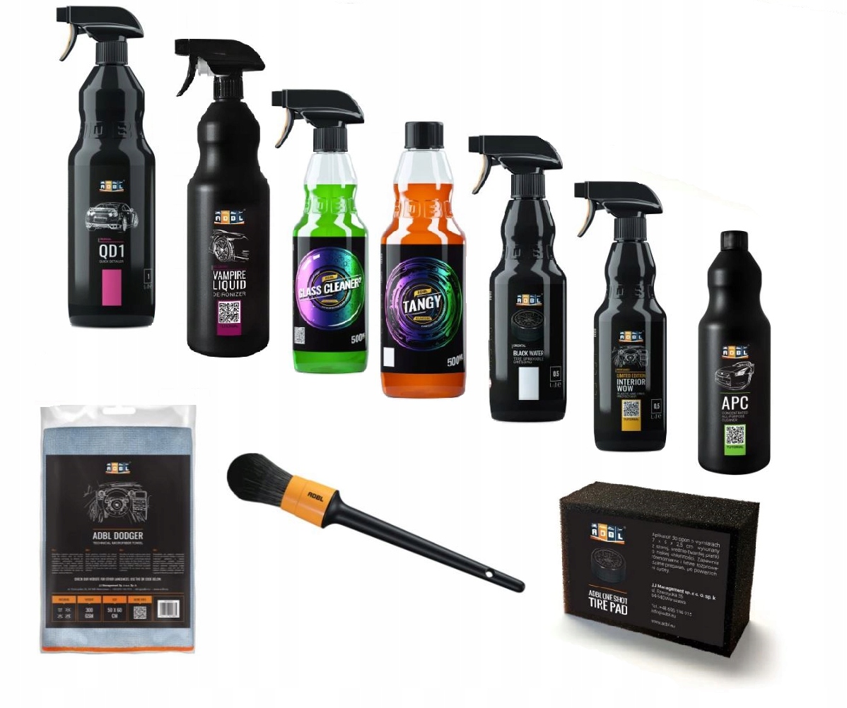 ADBL Zestaw kosmetyków do auta DETAILING