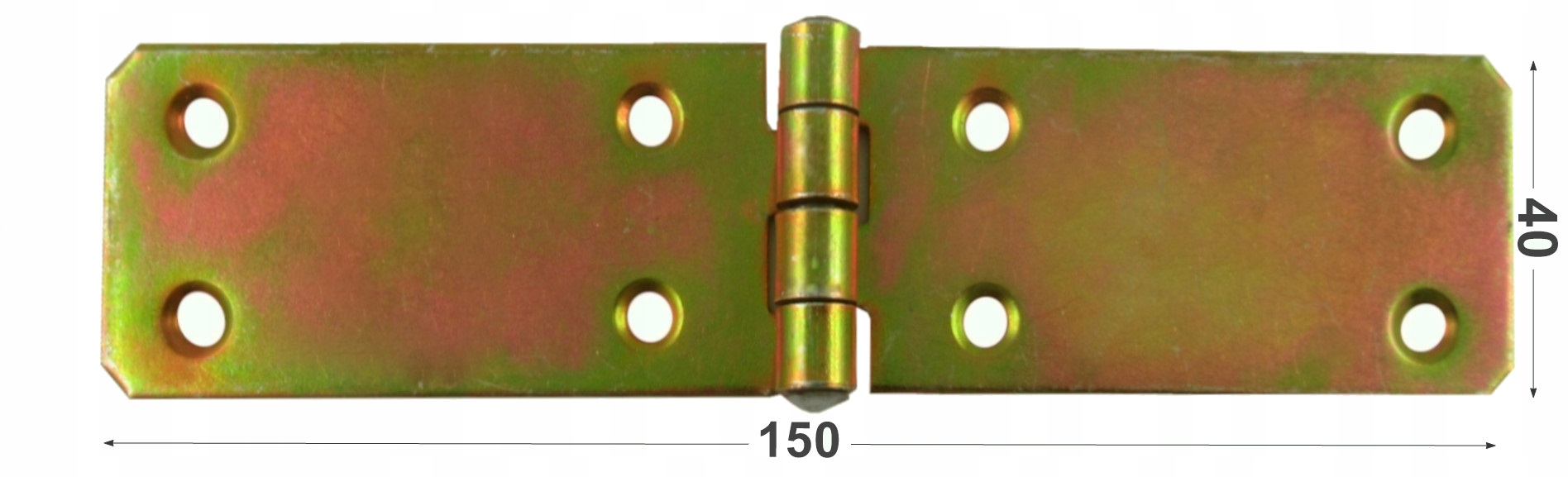 ZAWIAS BUDOWLANY SPLATANY DO DRZWI 40 x 150 OCYNK Rodzaj zawias