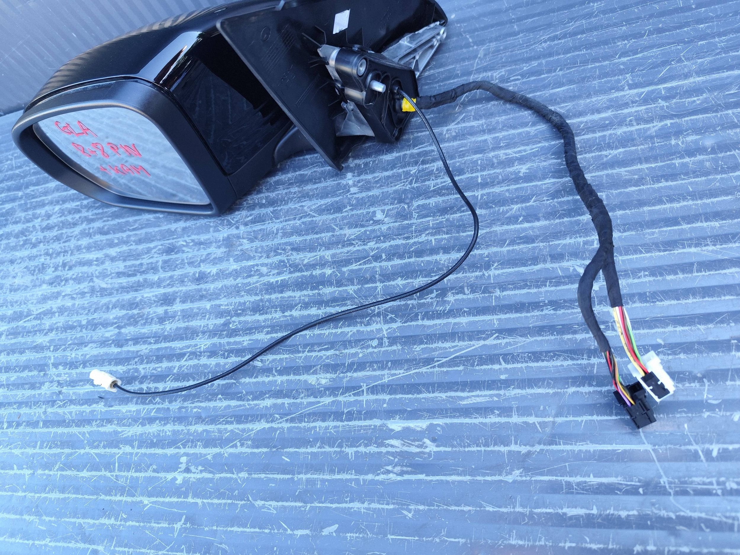 MERCEDES GLA 247 LIFT mirror left 8+8 PIN 16 PIN KAMERA complete