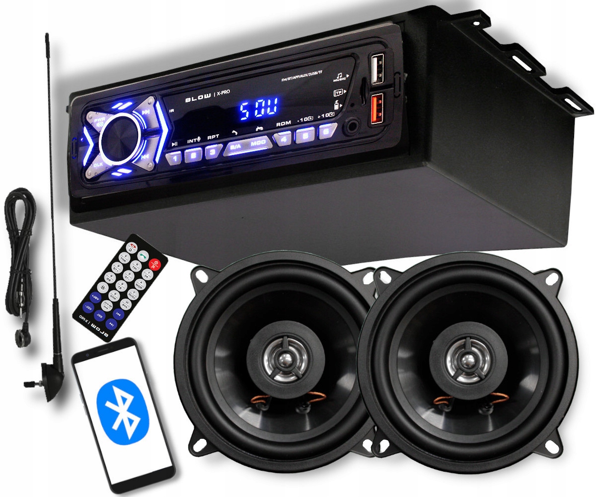 autorádio Bt Usb Aux reproduktory 13 Antena