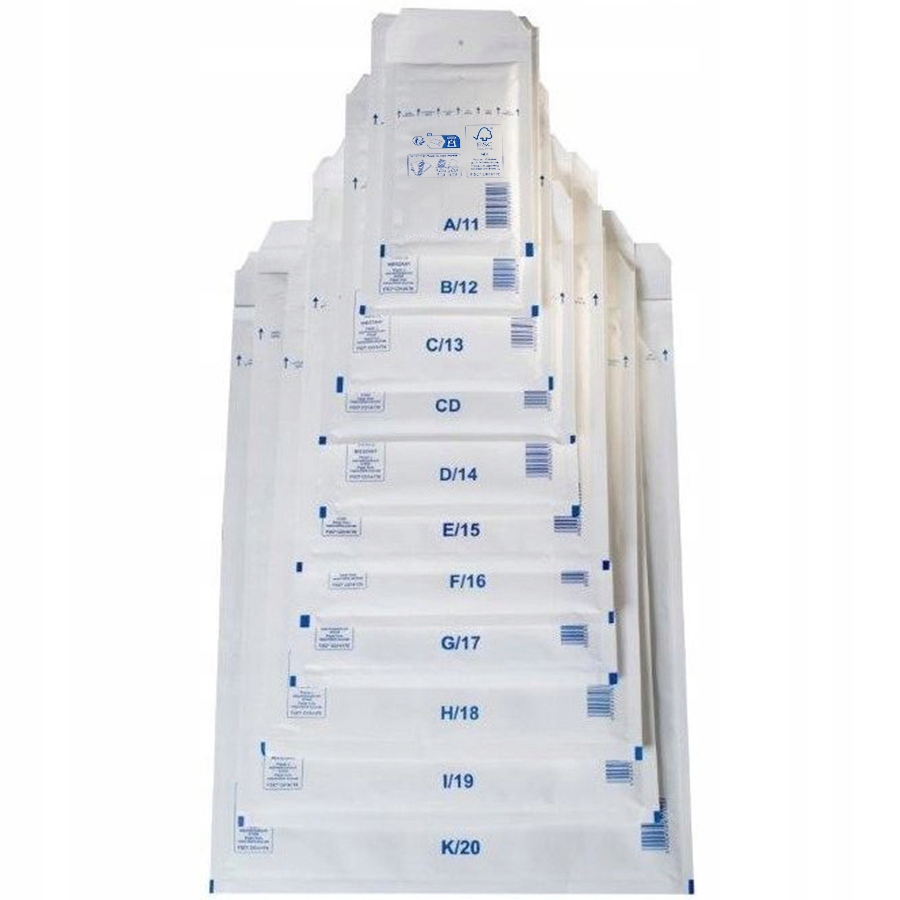 KOPERTY BĄBELKOWE PREMIUM K20 BIAŁE 50SZT. TOP Kolor biały