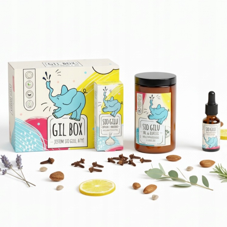 Gil Box naturalny zestaw dla dzieci Sio Gilu naturalna walka z katarem