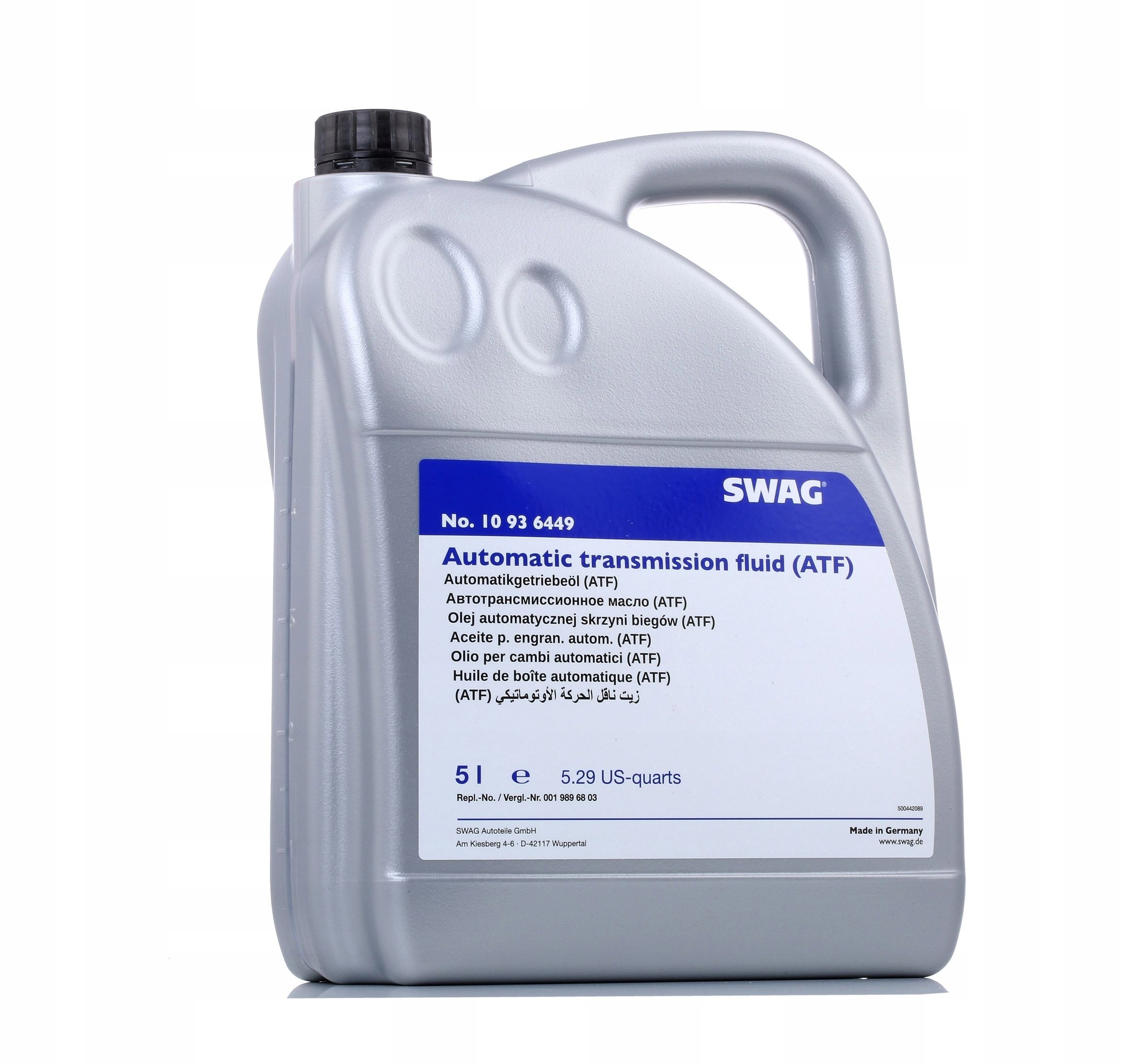 Трансмиссионное масло ATF 134 Swag 10 93 6449