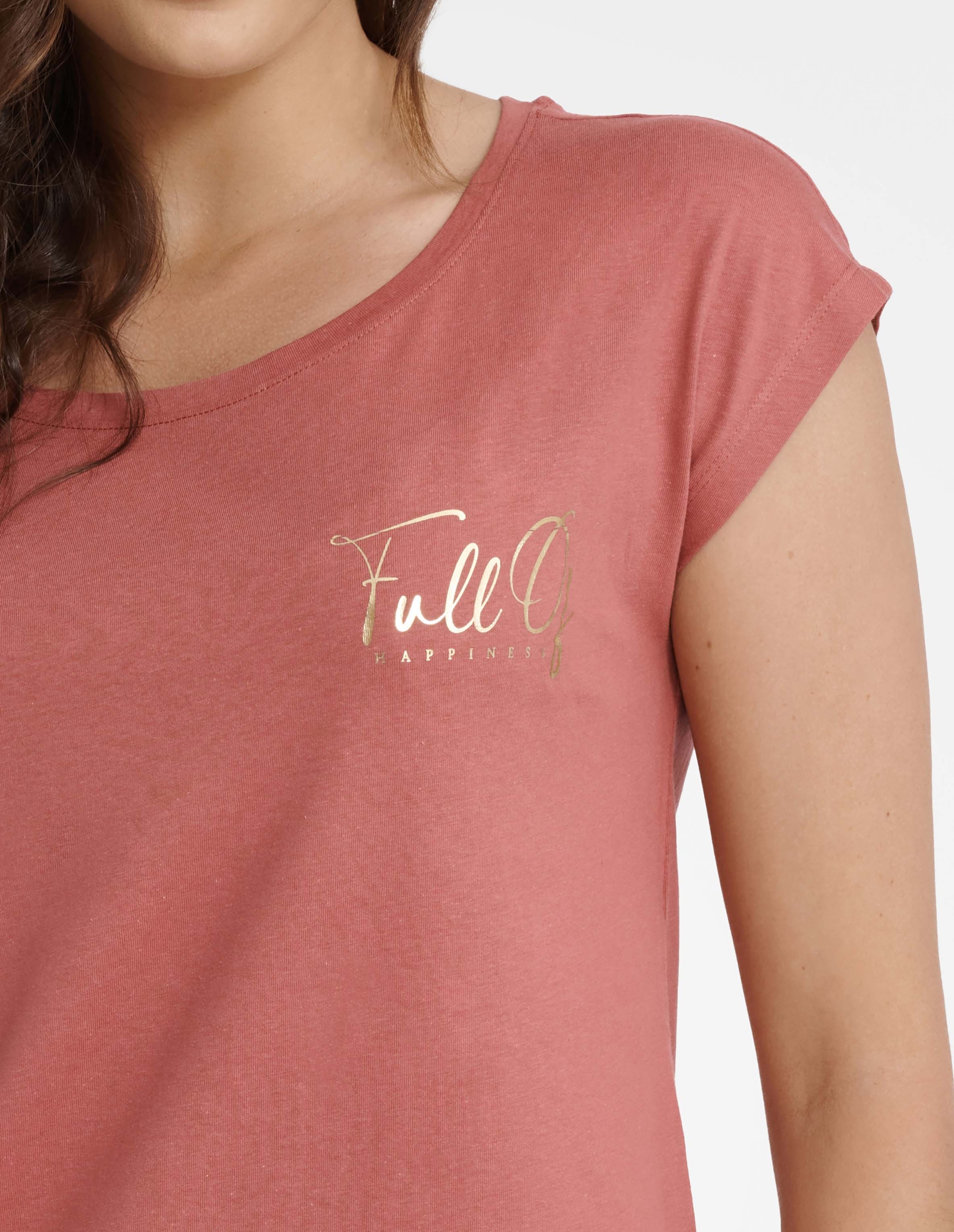 KOSZULA nocna HENDERSON GLAM Różowa krótki rękaw 40941-39 *M* Marka Henderson