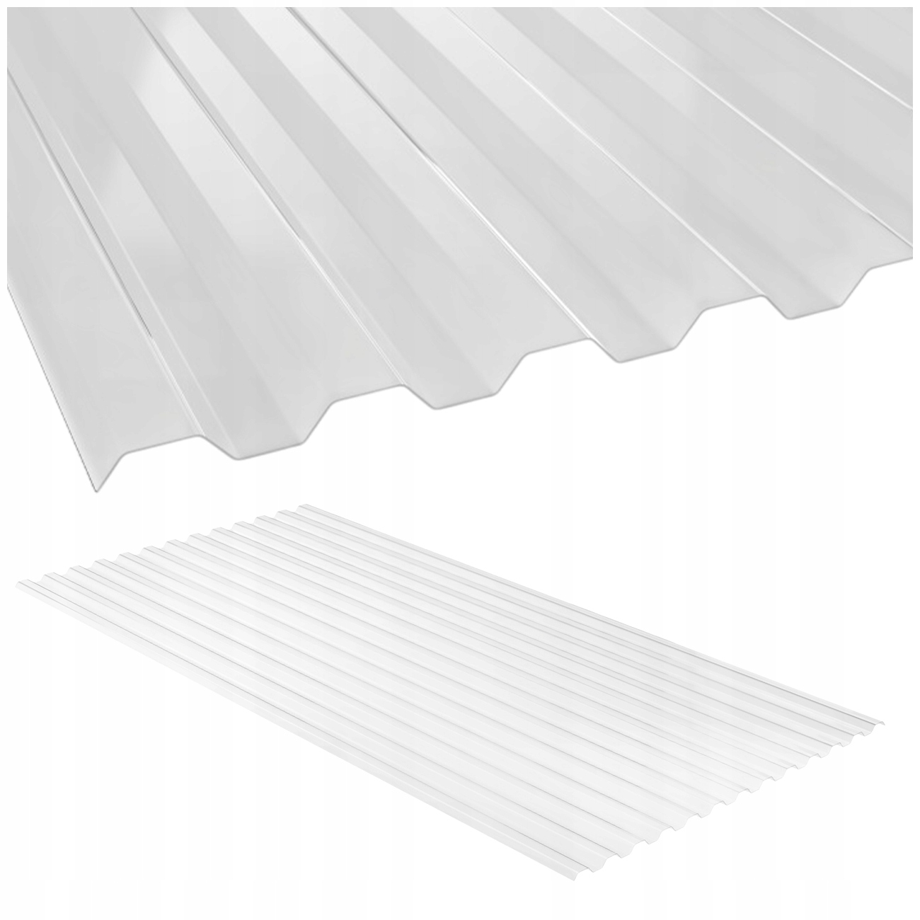 Płyta Trapezowa Poliwęglan Gradoodporna 900X2000 MM Bezbarwna