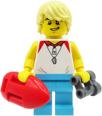 

Ratownik boja, lornetka customowa figurka z Lego