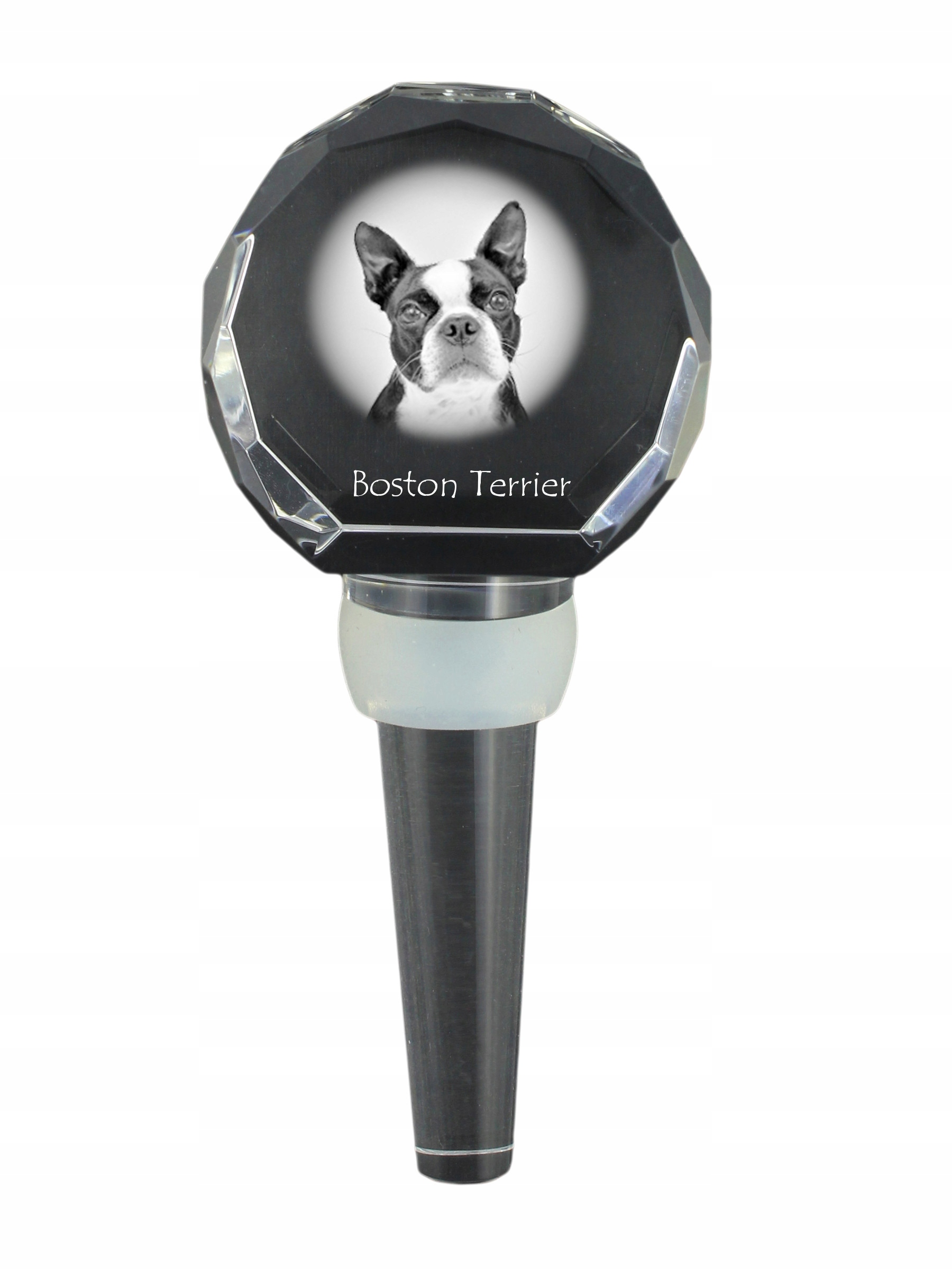 Boston Terrier zátka na láhev s fotografií, zátka na víno se psem