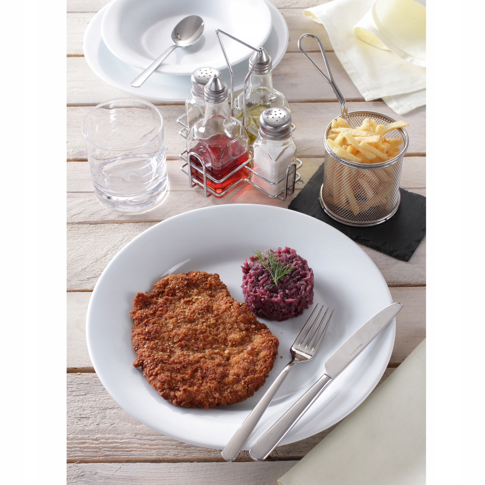 Talerz Obiadowy Płytki Biała Porcelana 12 Sztuk Kod producenta 770856