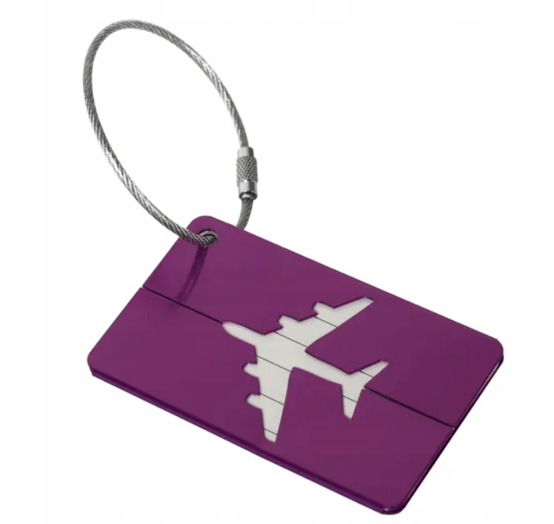 IDENTYFIKATOR ADRESOWY NA WALIZKĘ DO SAMOLOTU ZAWIESZKA DO BAGAŻU NA PODRÓŻ