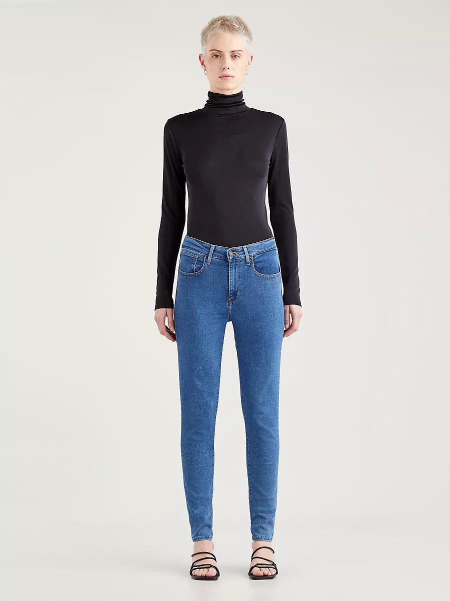 Levi's Džíny Úzké Nohavice Vysoký Stav Modré Pro Každodenní Nošení 24/32 6FA