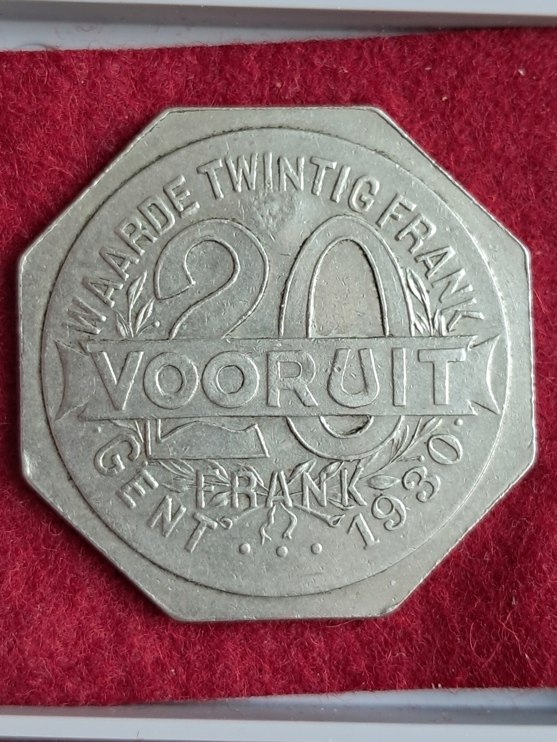 20 franków 1930 Gent Bread Token