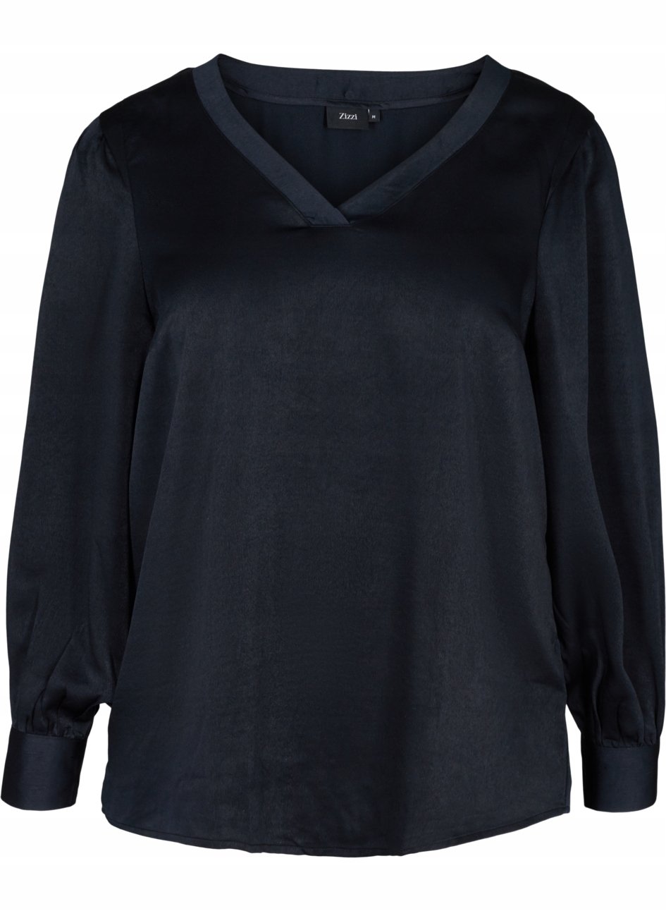 ZZ3 ZIZZI SATYNOWA BLUZKA GRANAT 46 48 Marka Zizzi