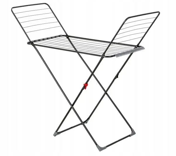 Suszarka Na Pranie Rozkładana Hillmann ESUS02 18m Na Kółkach Czarna