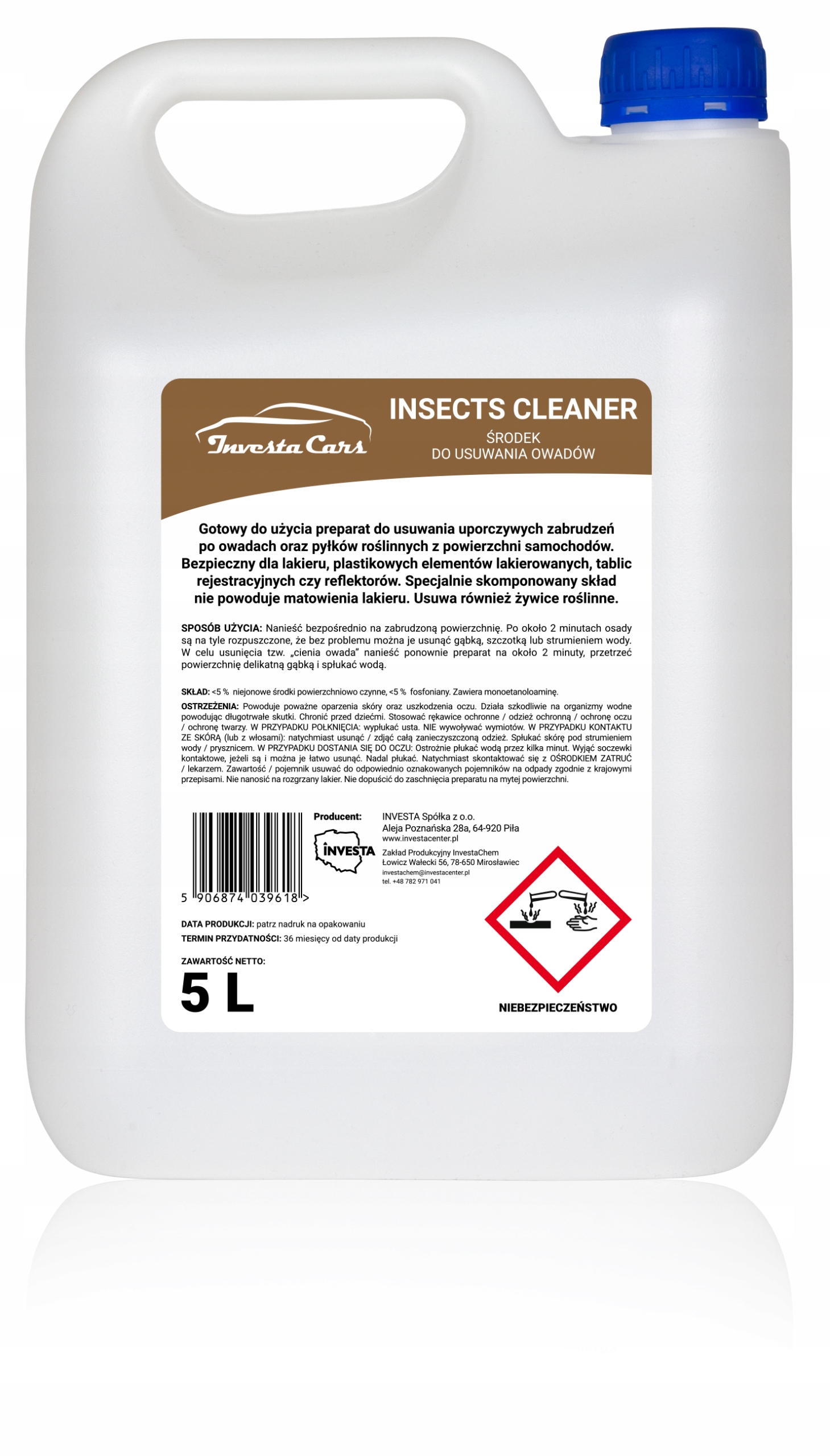 Investa Cars средство для удаления насекомых 5L