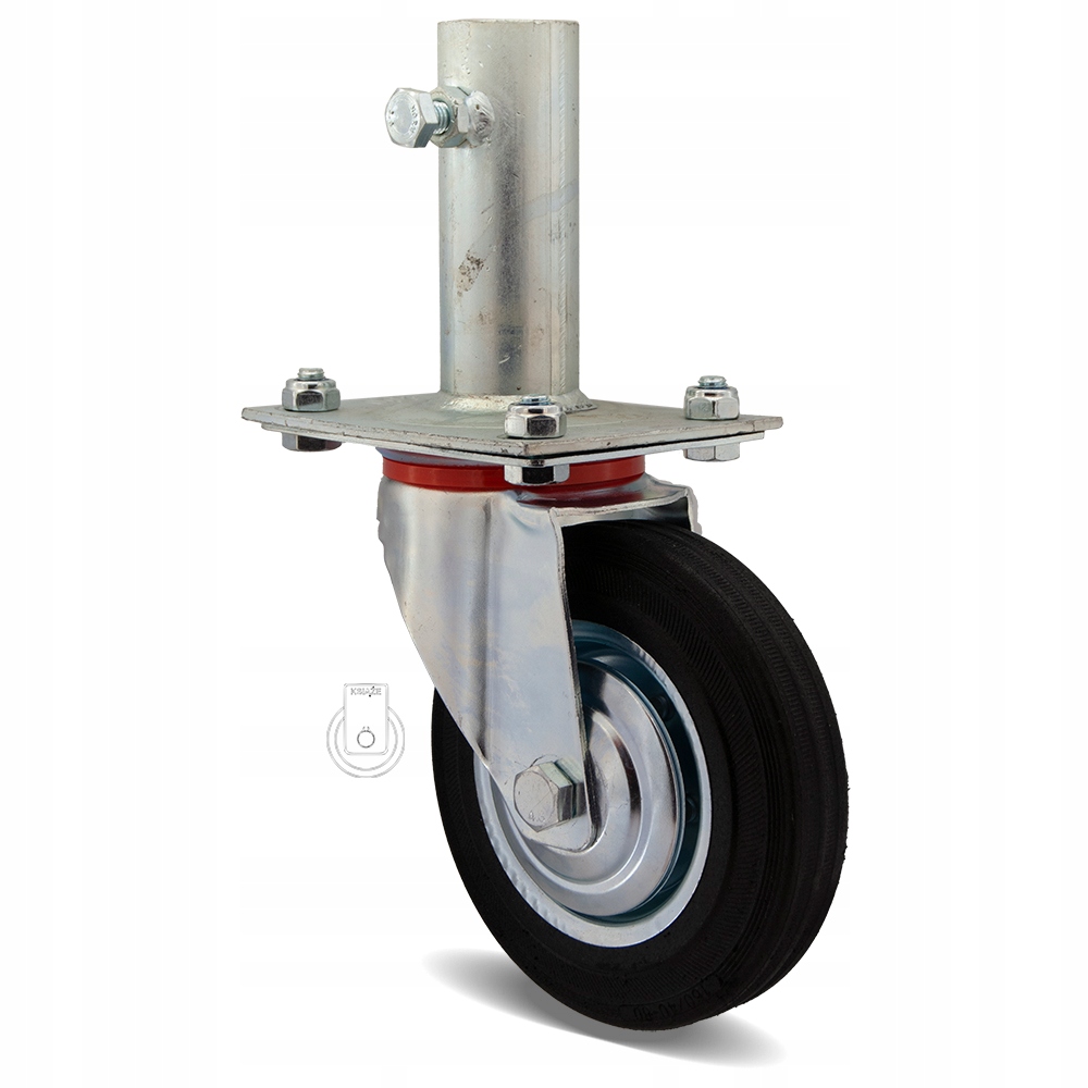 Komplet 4 szt kół fi 160 RUSZTOWANIE 67STGU160/38 Średnica koła 160 mm