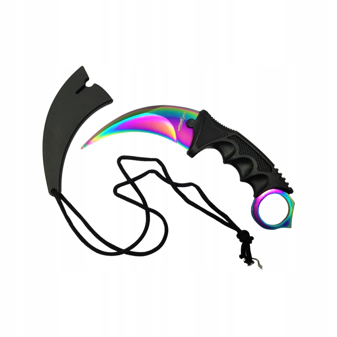 

Karambit Cs:go Rainbow skin, nieostry pokrowiec