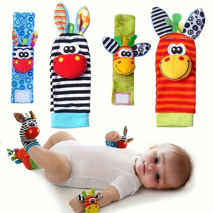 OPASKI NA RĄCZKI SKARPETKI DLA DZIECI GRZECHOTKI