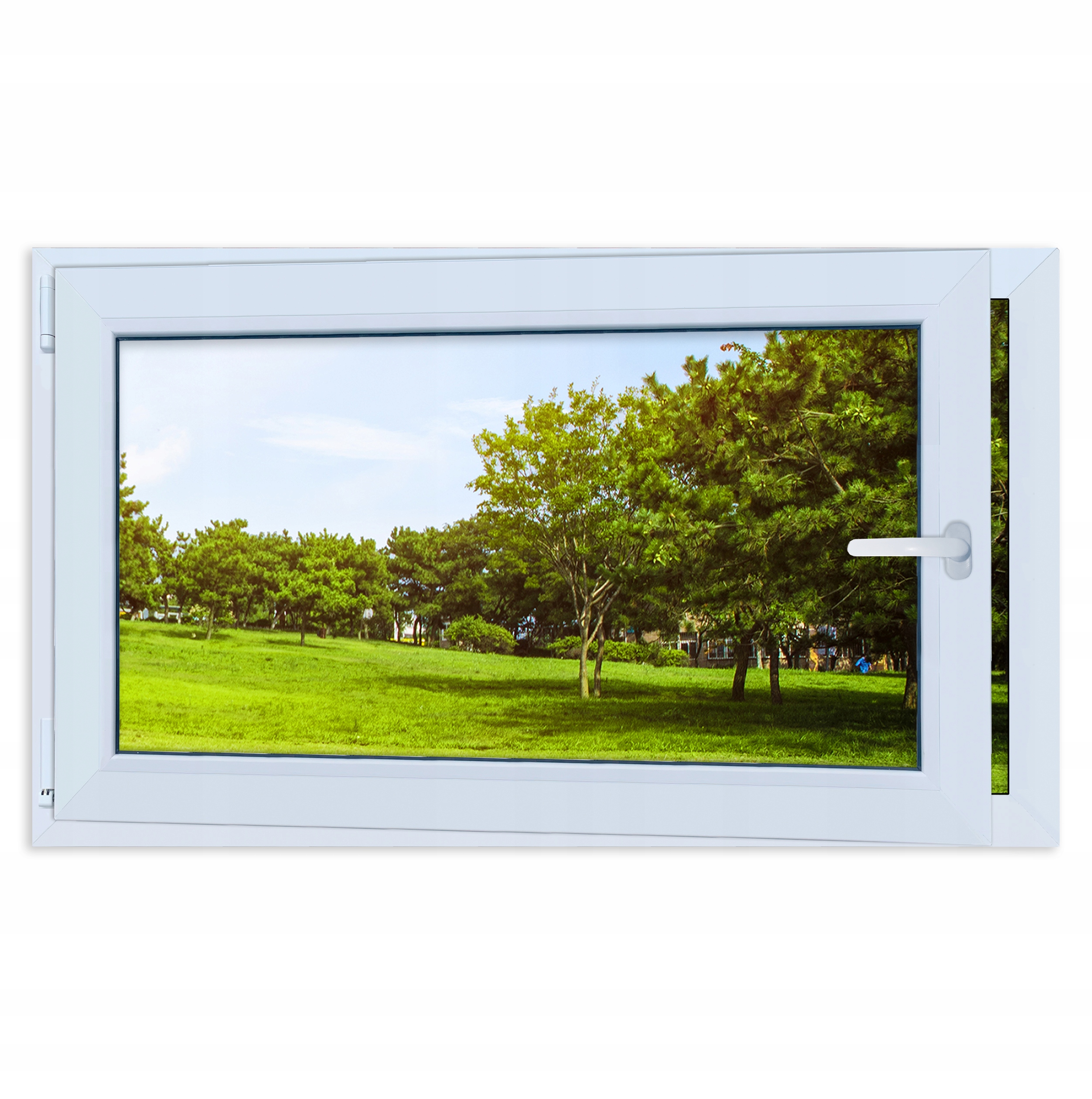 Okno LORAC Białe 3-szyby PCV 115x70 cm LEWE 1150x700 profil 70mm PVC RU