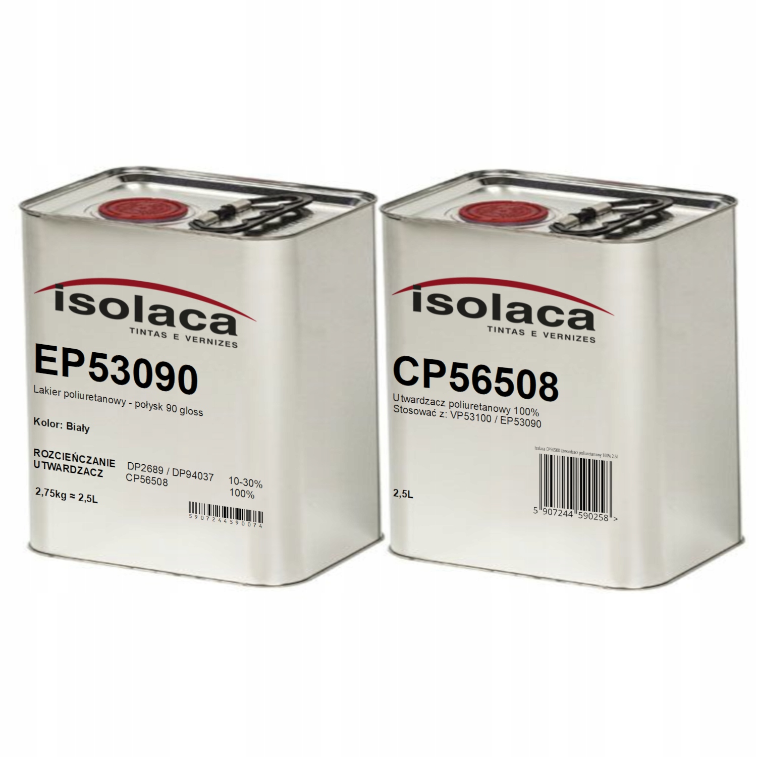 Lakier Poliuretanowy Biały Połysk Isolaca 5L