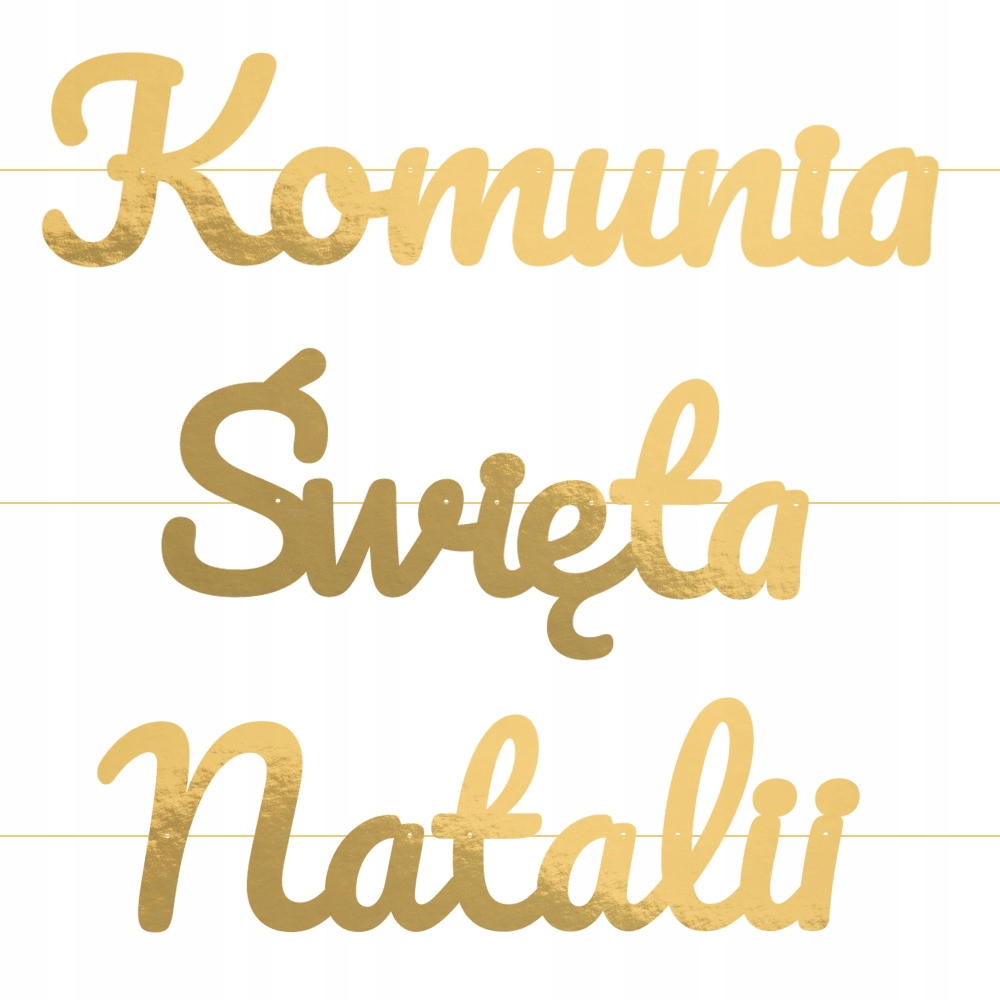 

Baner Komunia Święta Girlanda Dekoracja Z Imieniem