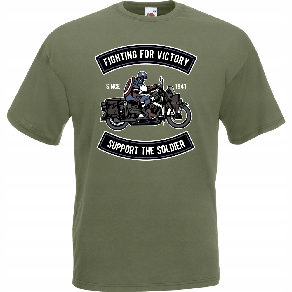 

Koszulka motor motocyklista wojsko M oliwkowa