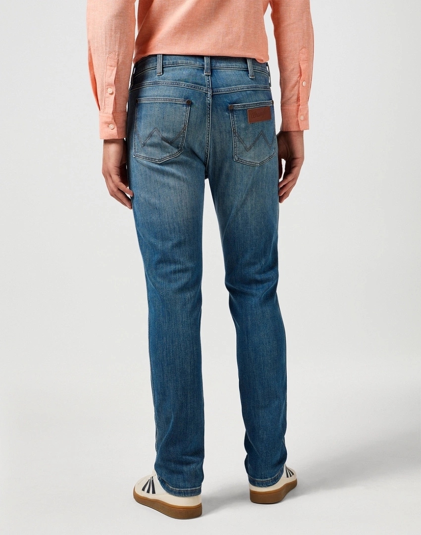 Pánské zúžené džíny Wrangler Larston Trail Tone 112362456 36/34