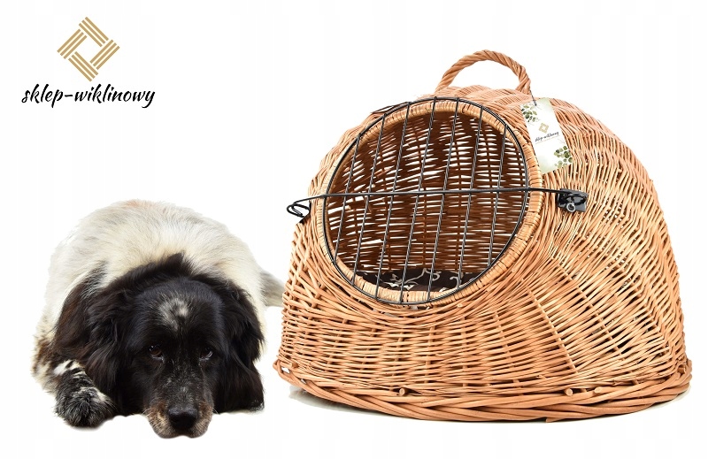 Levně Přepravka Proutěná bouda pro kočky nebo psa 60 cm