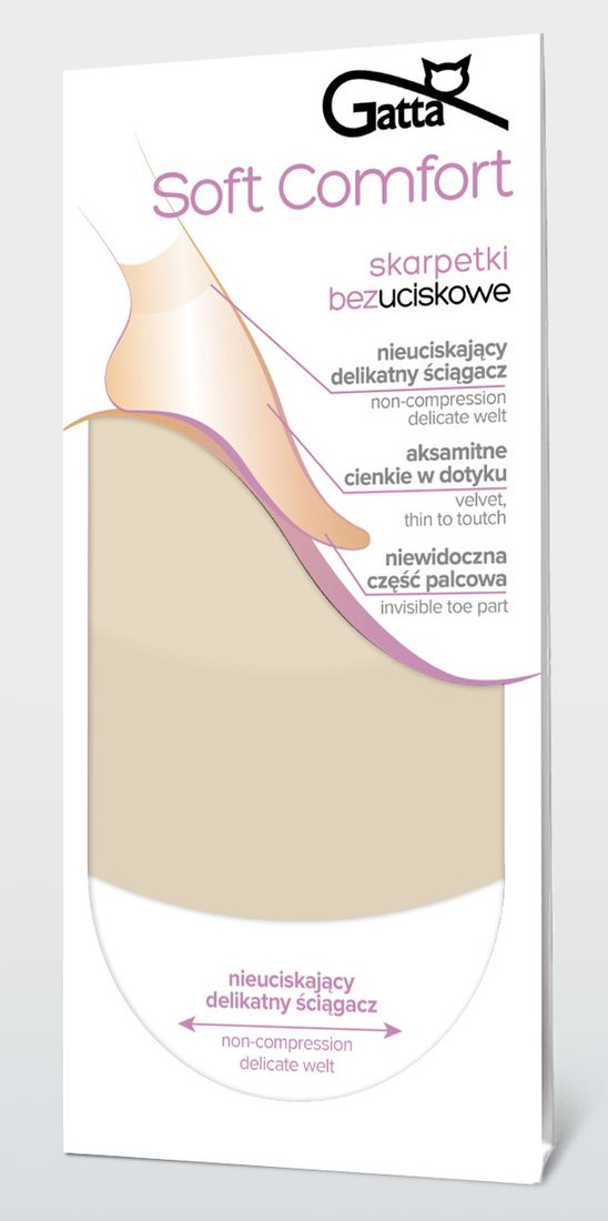 

Skarpetki bezuciskowe Gatta Soft Comfort beż-latte