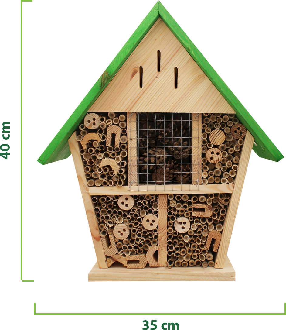 Duży domek dla pszczół murarka pożytecznych owadów z drewna Produkt Polski Kod producenta DO13