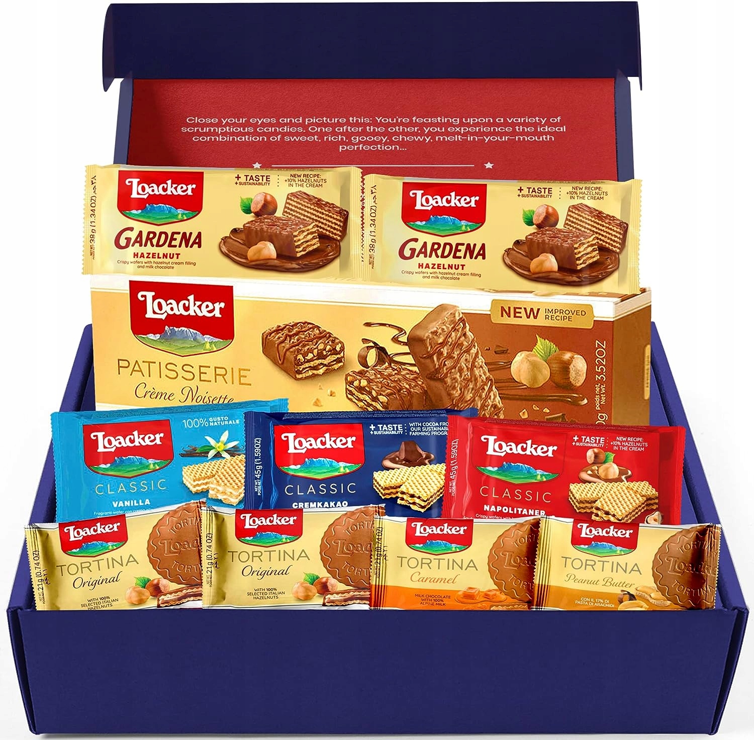 Sada sladkostí a vaflí Loacker Hamper 10 ks