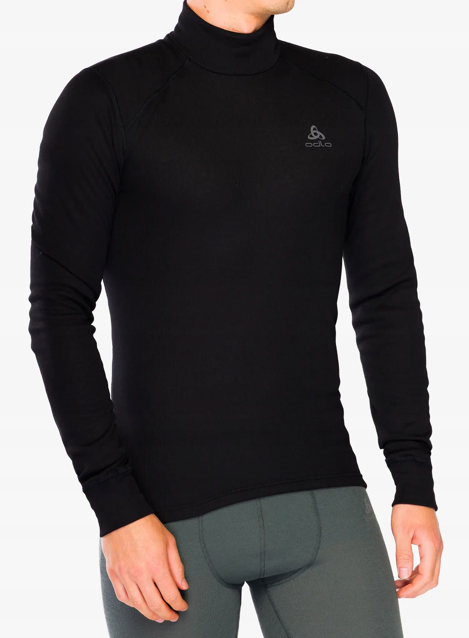 Termo Mikina Odlo Active Warm Bl Top Turtle Neck L/s černá M