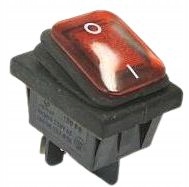 Przełącznik KCD4-R 16A 250V podwójny ON-OFF IP65