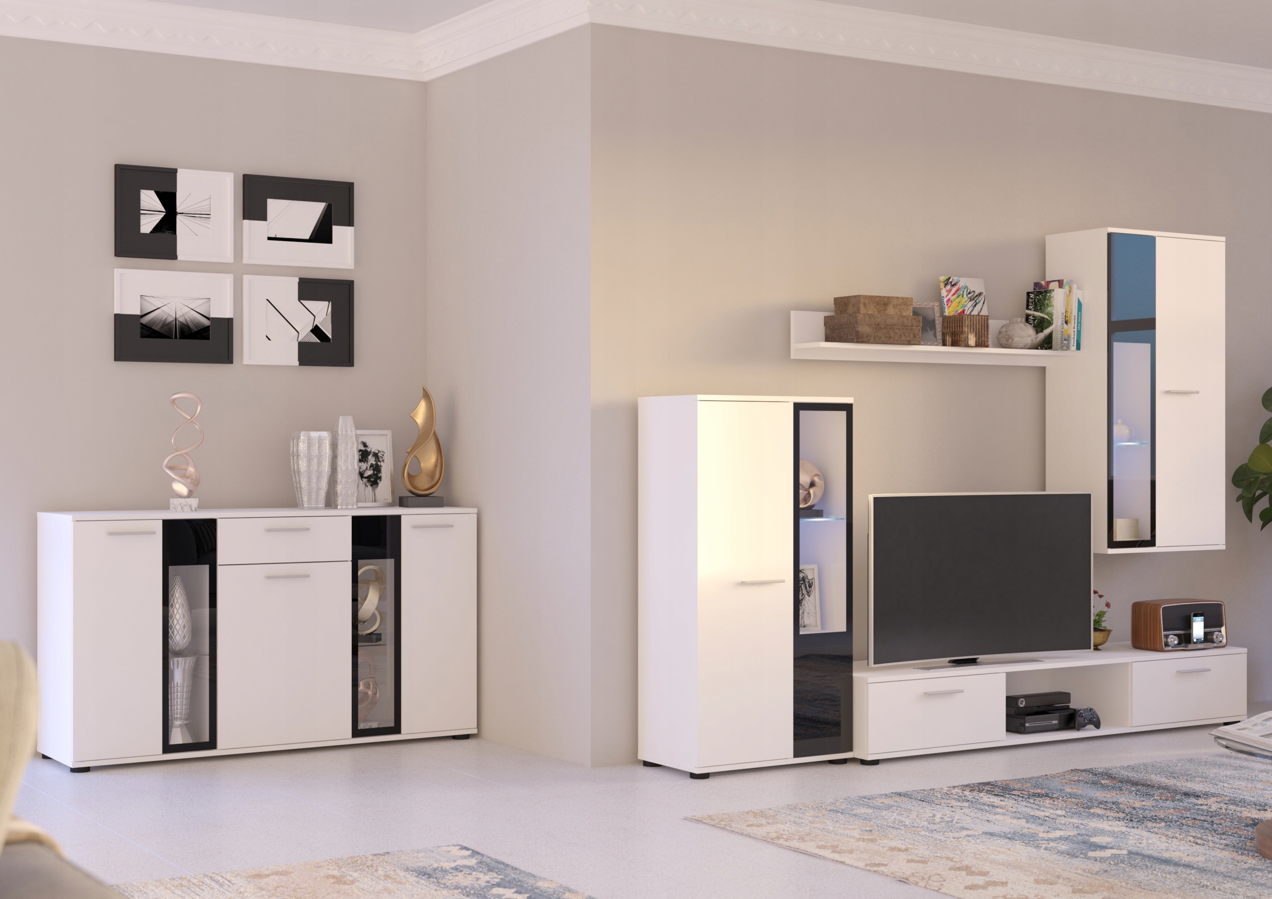 Nowoczesna Komoda do Salonu ARAJR Materiał płyta laminowana