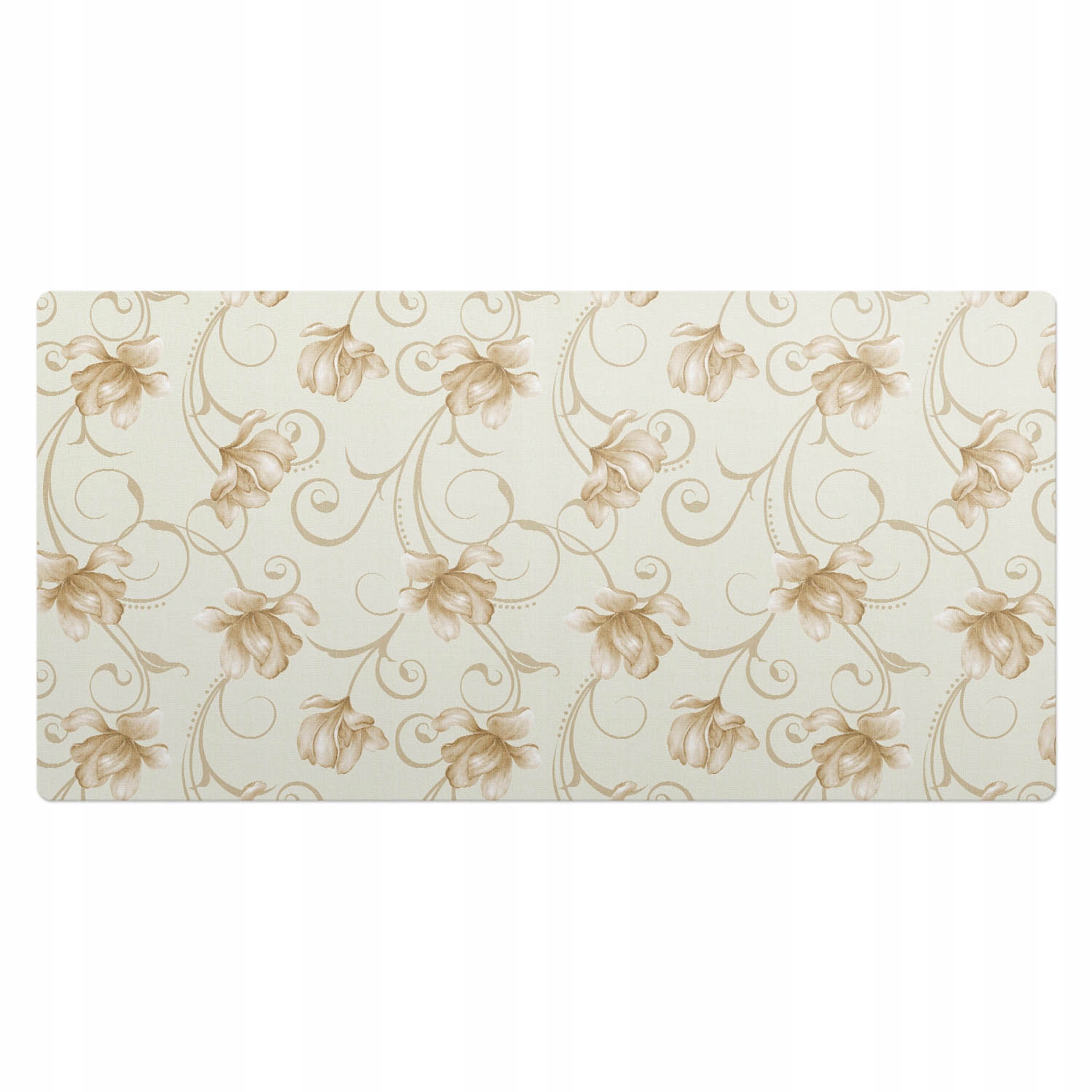 Vinylová podložka na stůl se stylovým potiskem Květinové ornamenty 100 x 50 cm