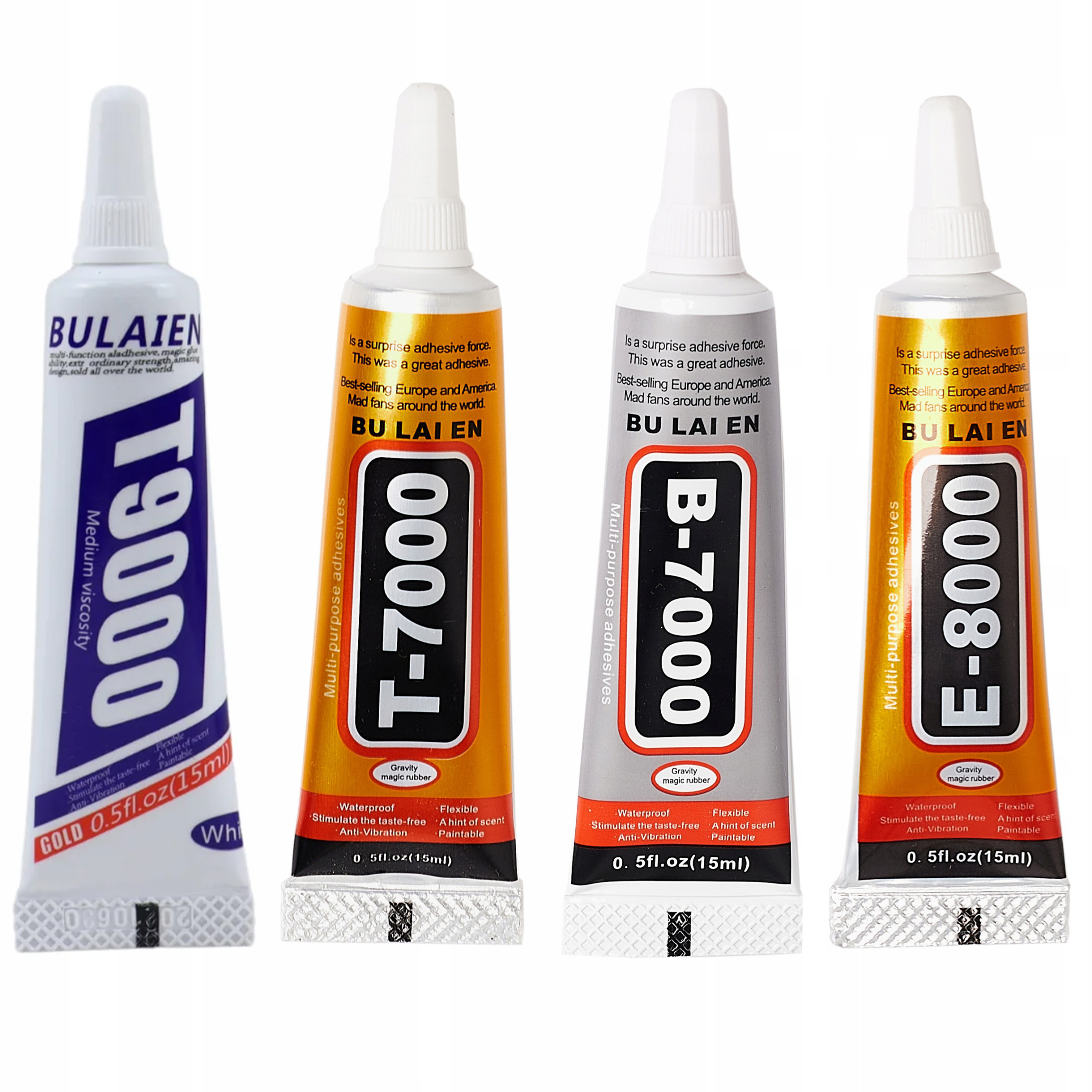 ZESTAW 4 KLEI KLEJÓW KLEJ UNIWERSALNYCH DO MONTAŻU DO GSM NAPRAWA LCD 60ML