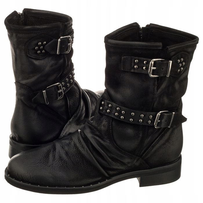 Dámské boty Kotníkové Boty Venezia 2516B Nab Ner Černé