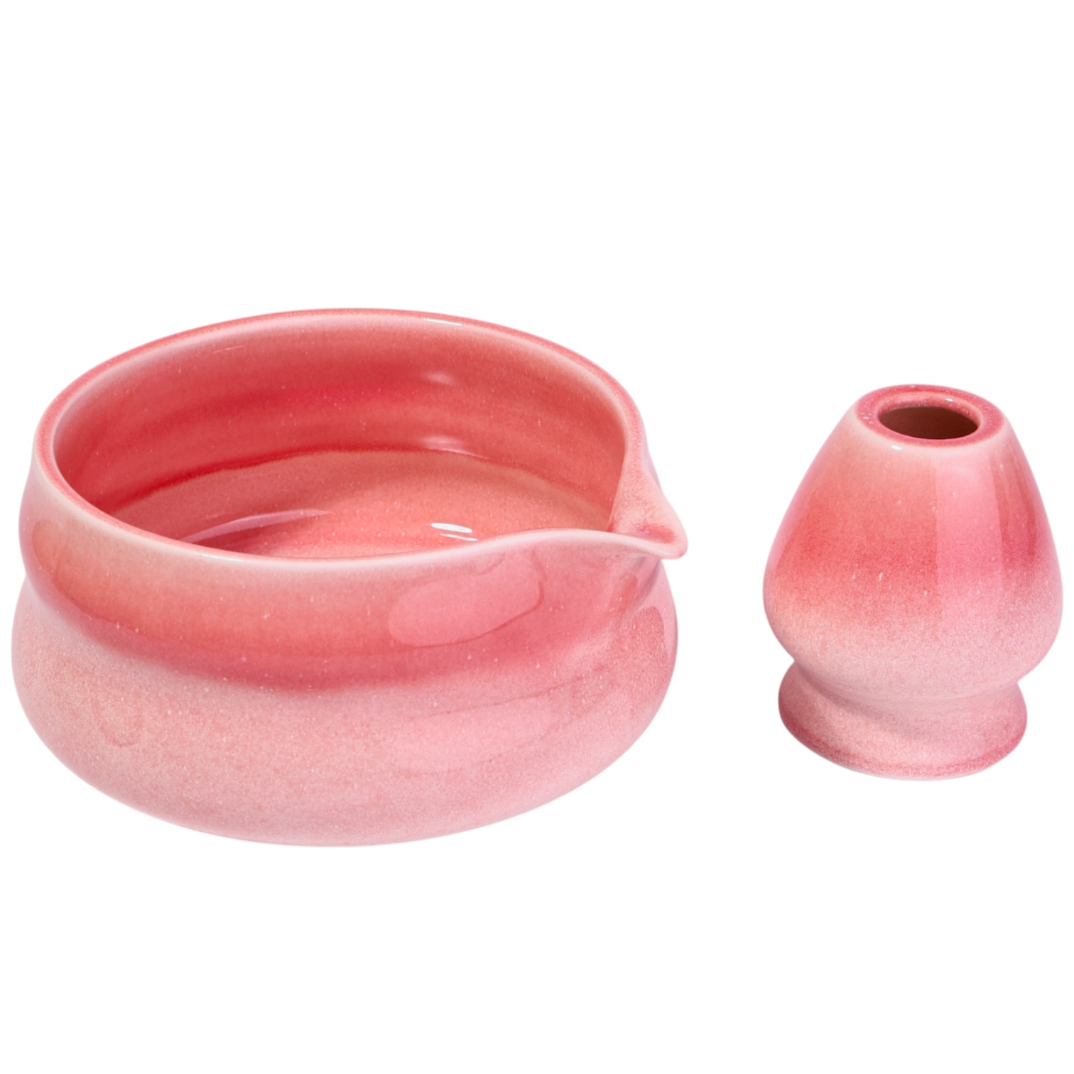 Sakura Ceramiczny Zestaw do Parzenia Matcha Herbaty Czarka Podstawka