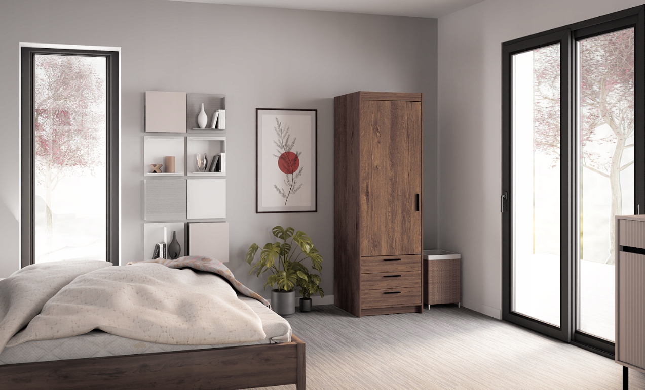 Szafa Elena 1D 3S -kolory! Głębokość mebla 53 cm