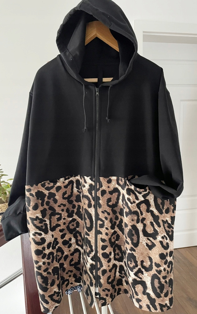 Mikina Na Zip Polsko kabátková maxi+size Nová vel 52/54 extra