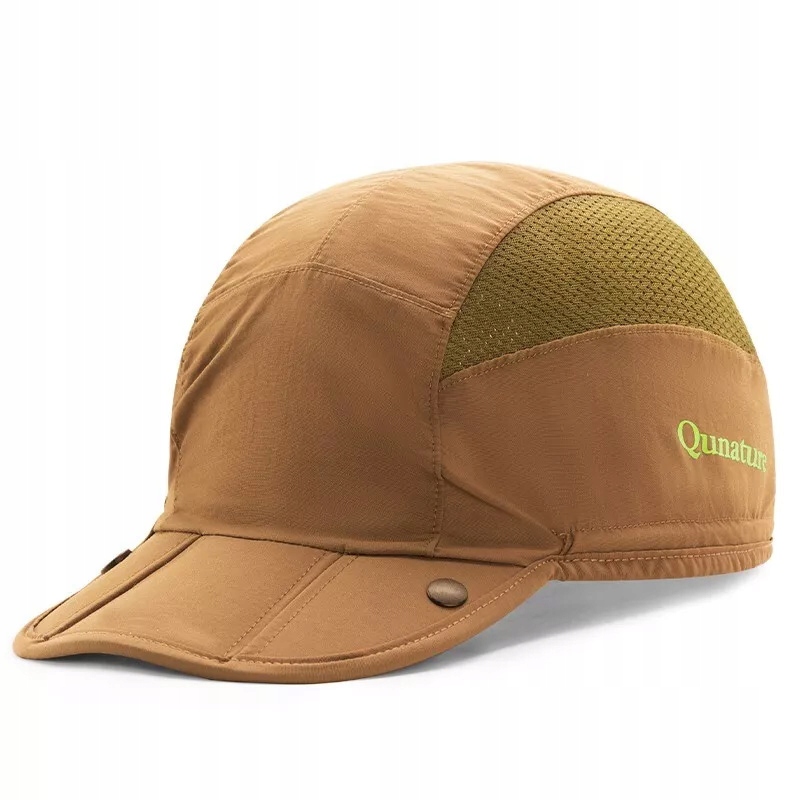 Czapka z daszkiem outdoor turystyka składana Qunature 8002 Bursztynowy