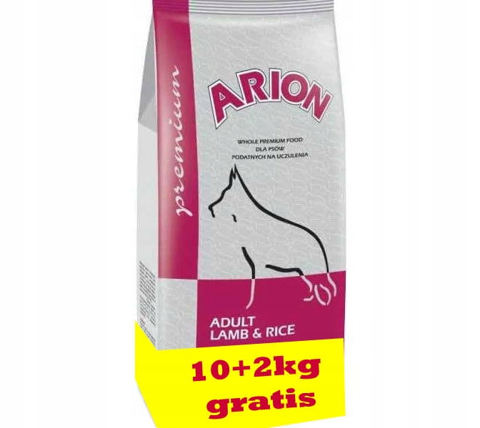 Levně Arion Prémiové jehněčí s rýží 10+2 kg Bonus