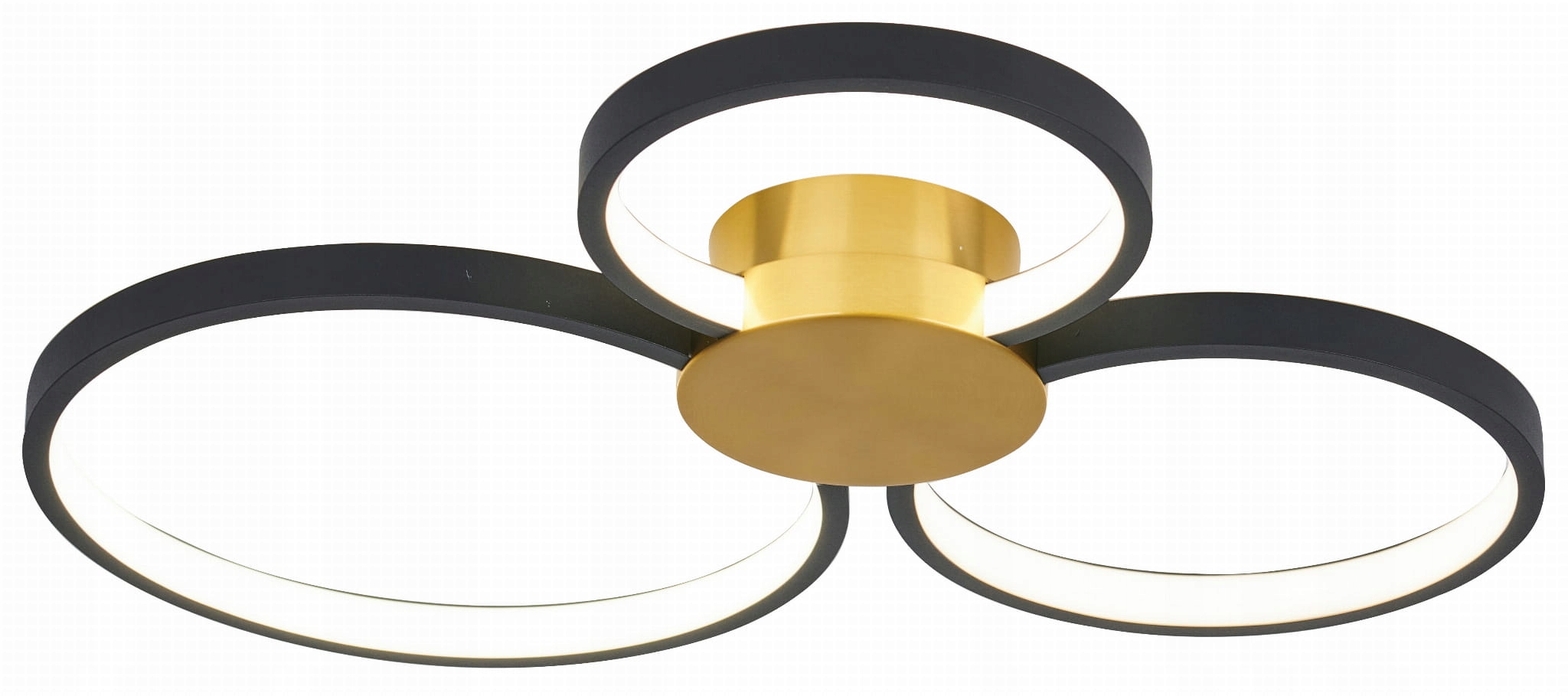 Dekoratívna lampa s tromi rôznymi veľkosťami krúžkov Condida do jedálne