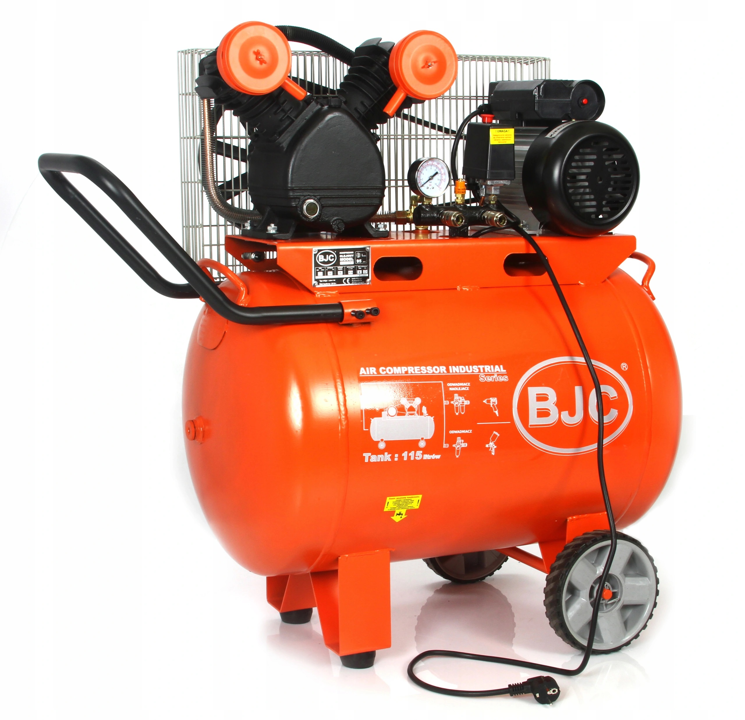KOMPRESOR OLEJOWY 100 V sprężarka BJC 2 TŁOKI