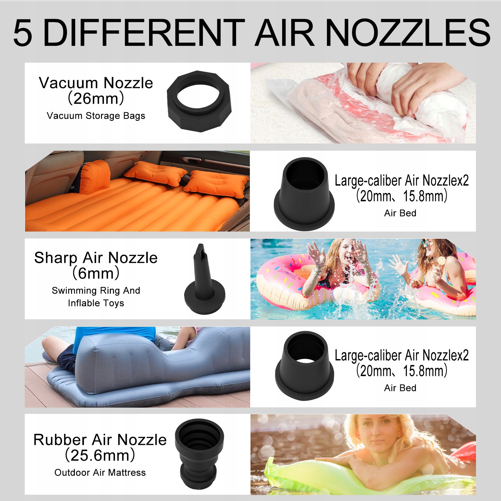 Электрический воздушный насос, перезаряжаемый