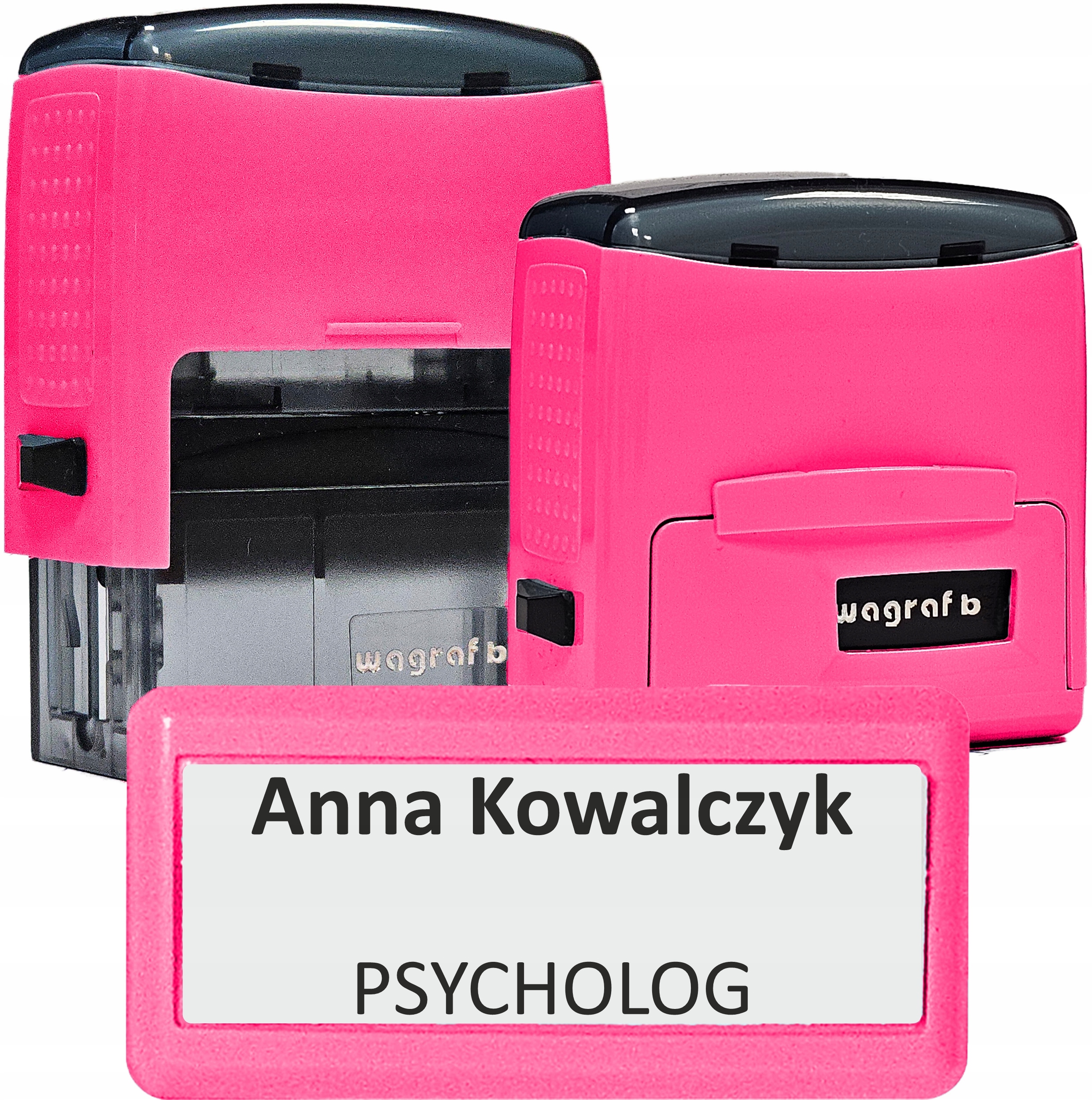 Именная печать маленькая персонализированная - фирменная-до 4 строк Wagraf B2s