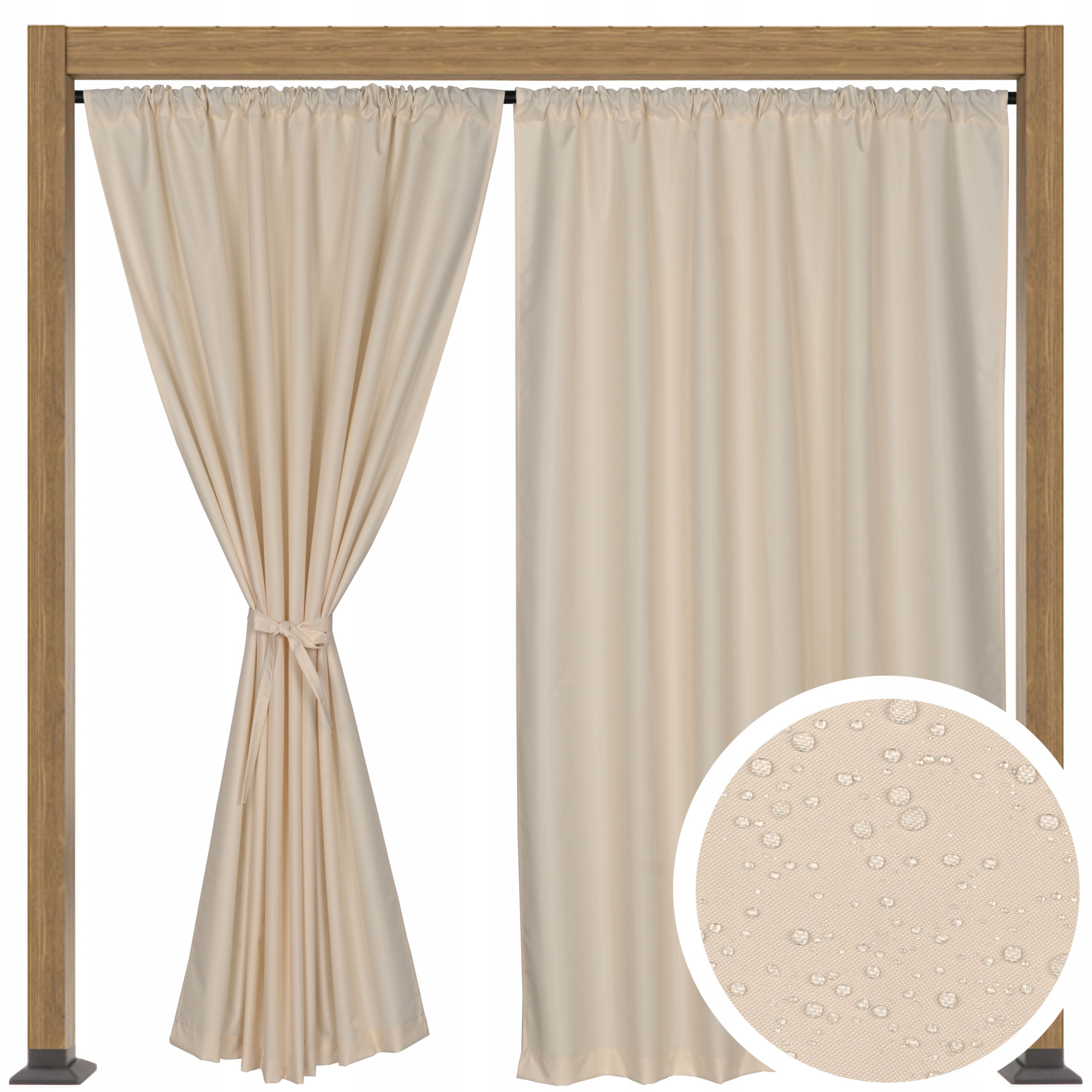 ZASŁONA TARASOWA OGRODOWA ZASŁONY TARASOWE OGRODOWE T 155x220 grafitowa Liczba okien brak